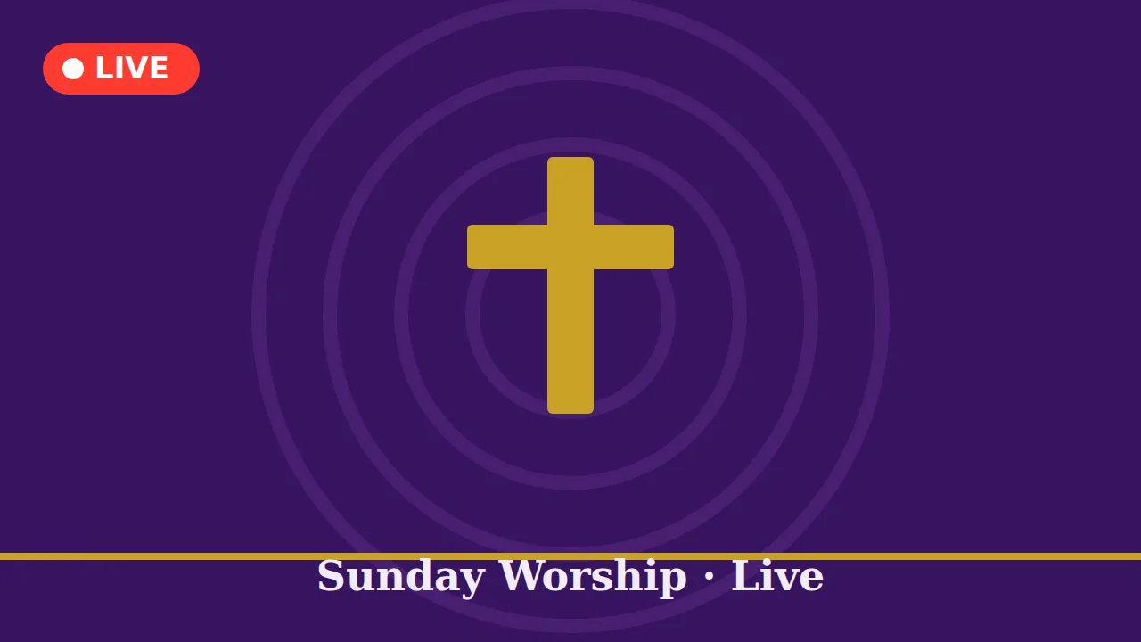 Sunday worship service livestream